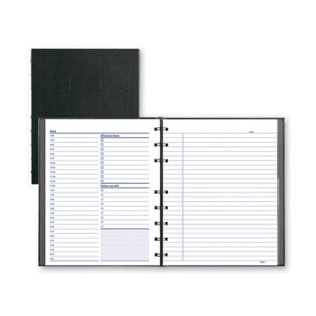 Rediform Office Product Blueline, Notepro Undated Daily Planner, 9-1/4 X 7-1/4, Black A29C81